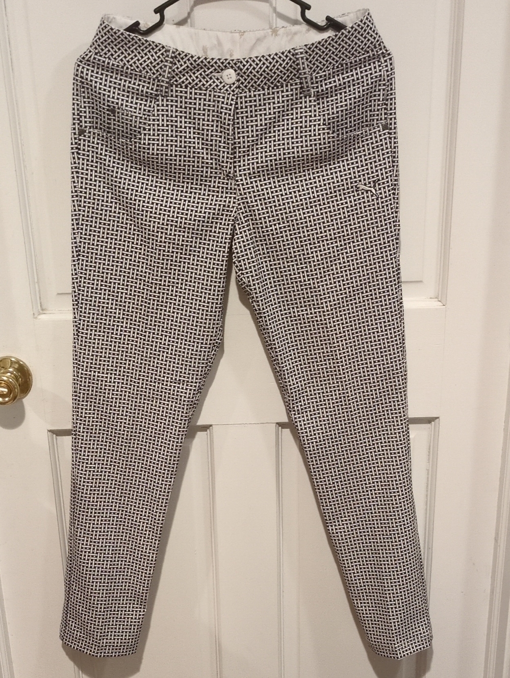 Puma Black & White Patterned Pants